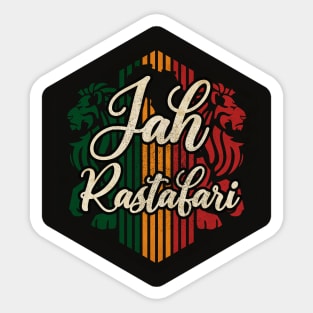 Jah Rastafari Shield Sticker